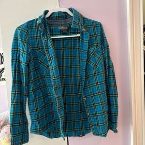 Natural Reflections Women's Blue Plaid Flannel